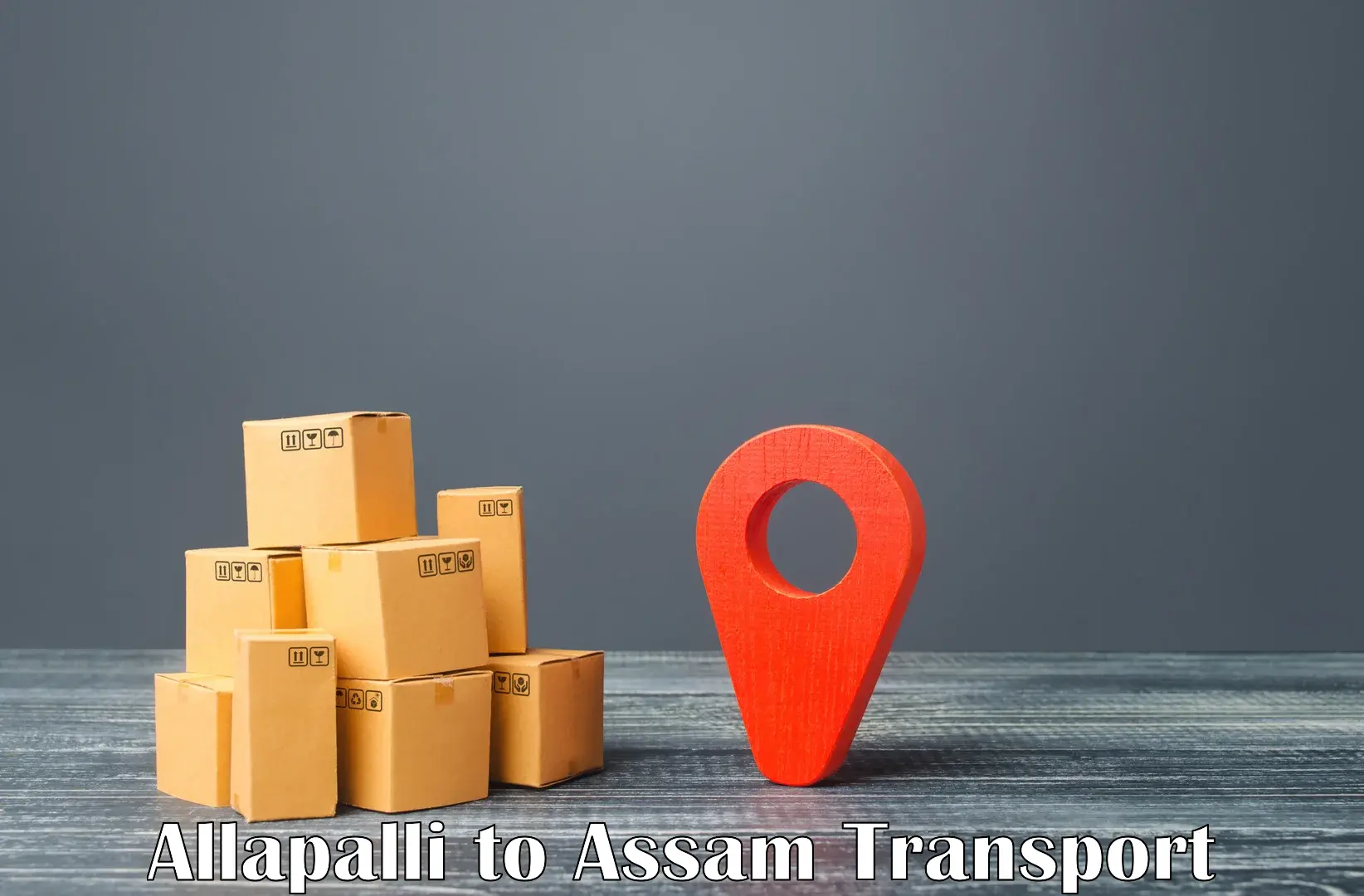 Vehicle courier services Allapalli to Ramkrishna Nagar Karimganj