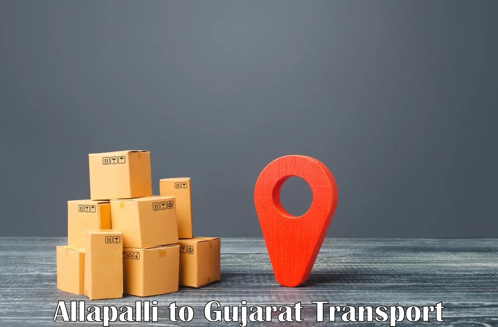 Cycle transportation service in Allapalli to Una Gir Somnath