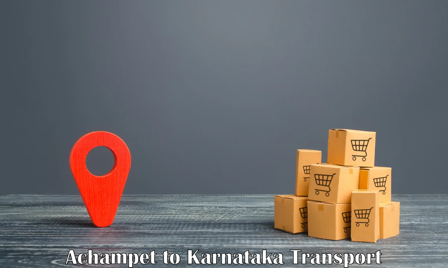 Furniture transport service Achampet to Karnataka