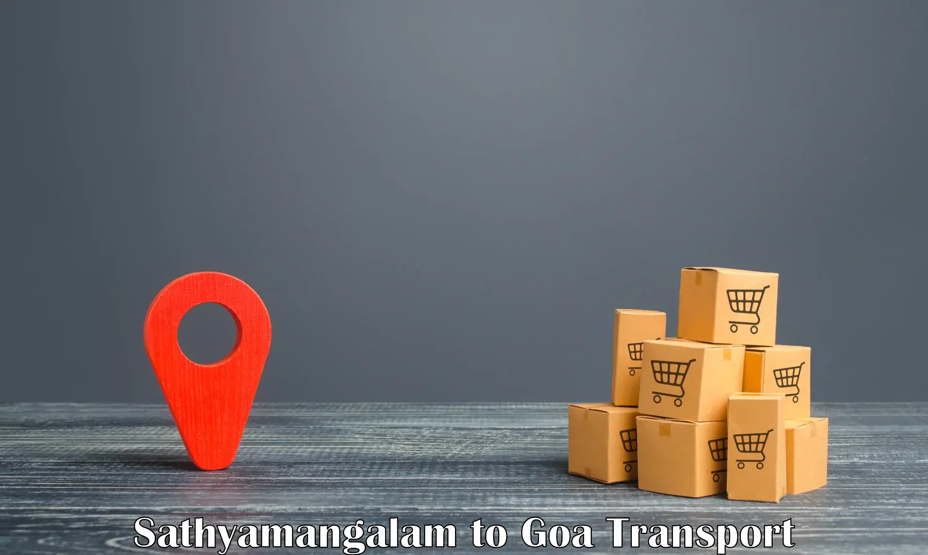 Vehicle parcel service Sathyamangalam to Goa