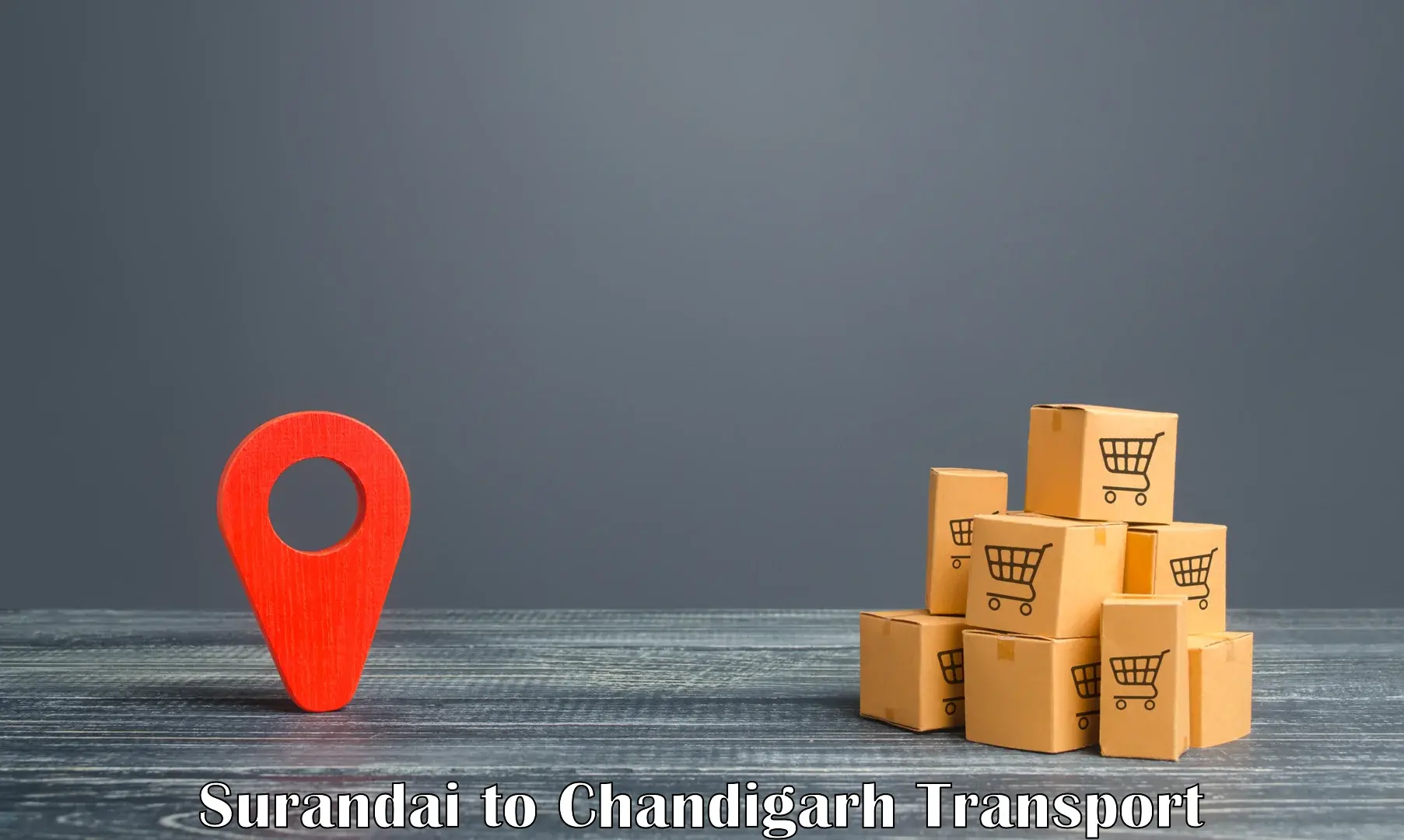 Vehicle parcel service Surandai to Panjab University Chandigarh