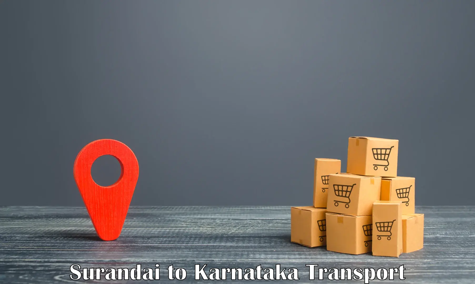 Nearby transport service Surandai to Kollegal