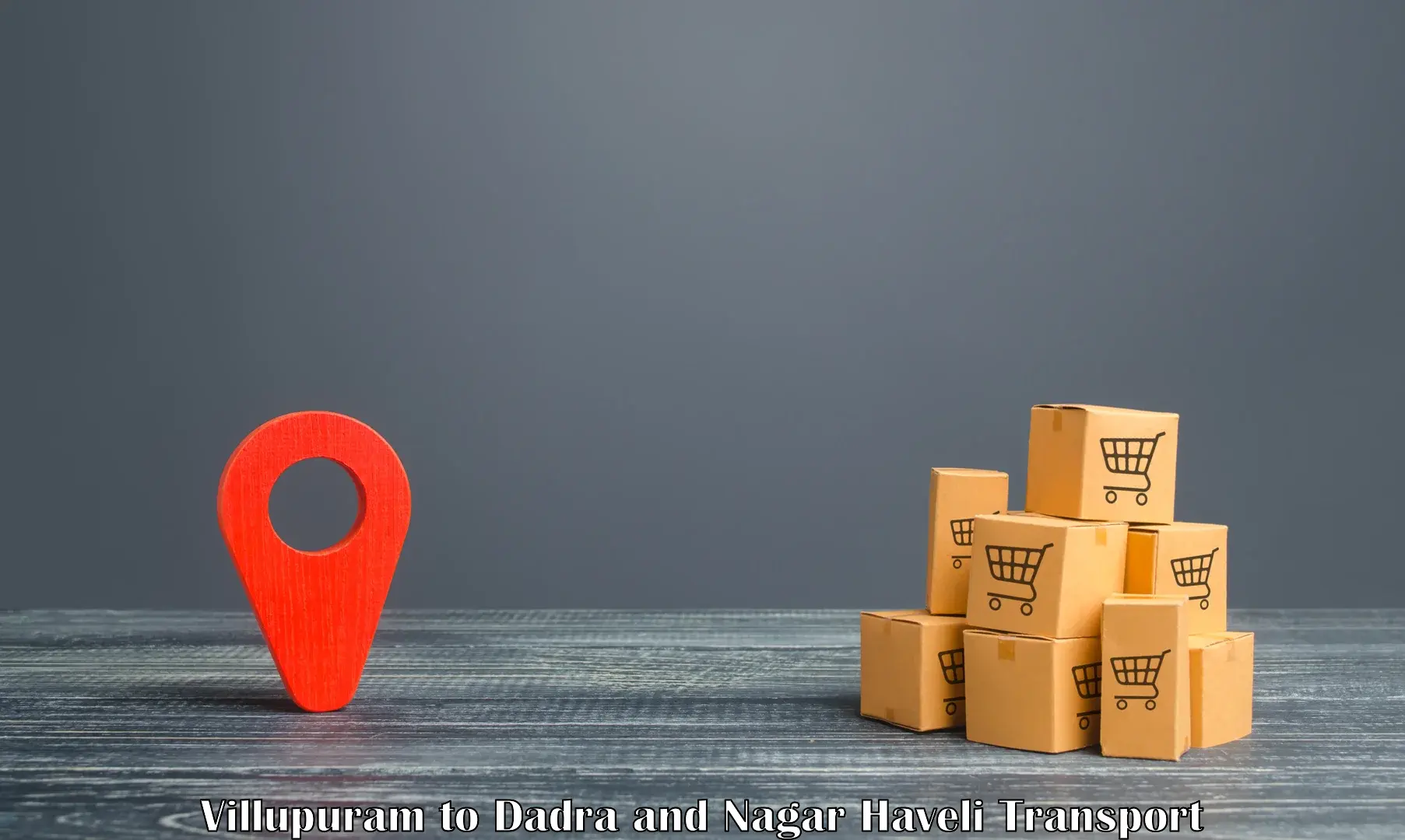 Two wheeler parcel service Villupuram to Dadra and Nagar Haveli