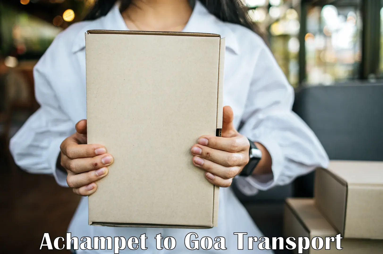 Container transport service Achampet to Goa University