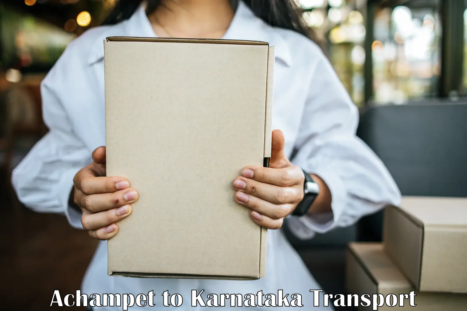 Domestic goods transportation services Achampet to Channarayapatna