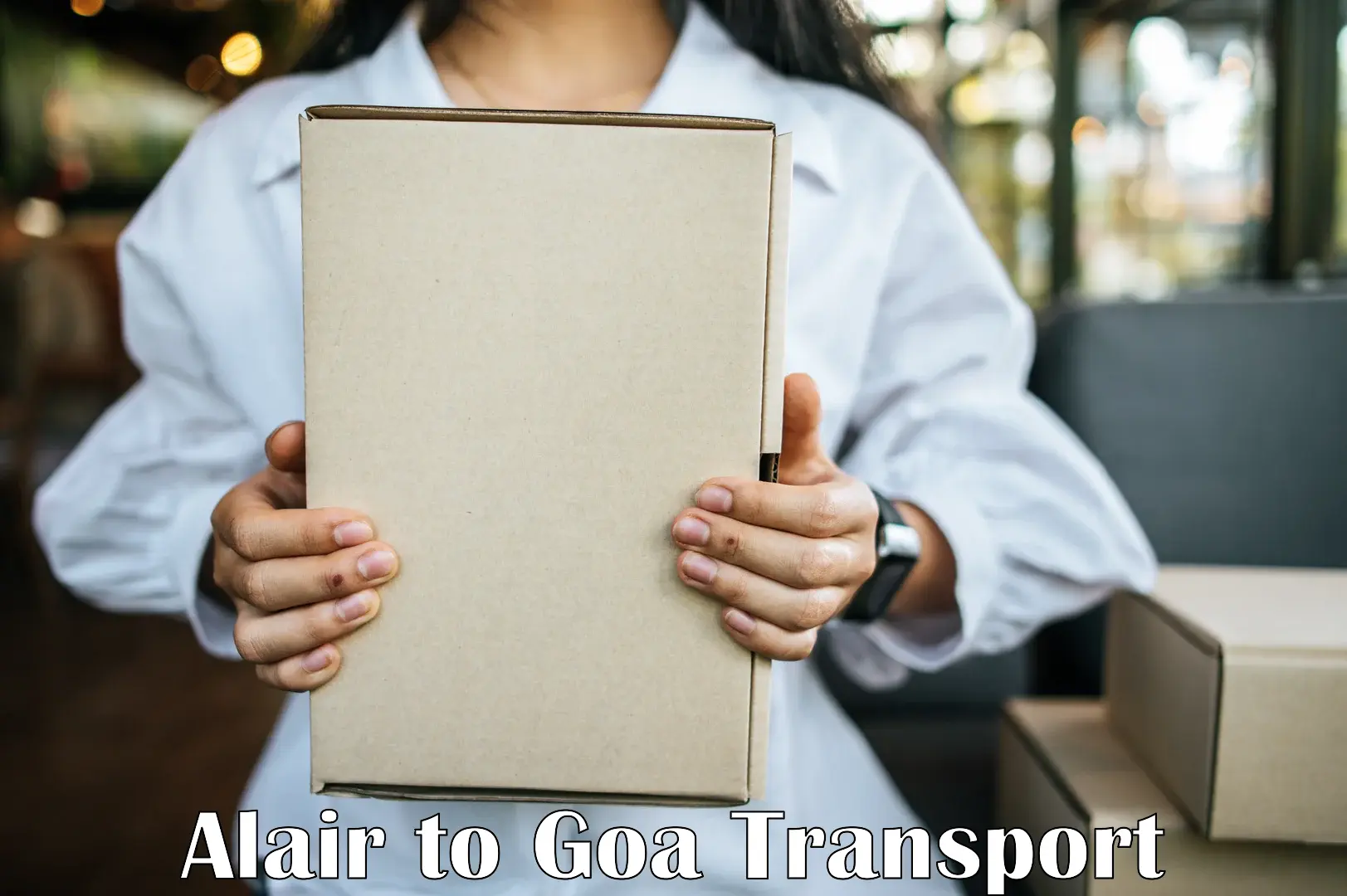 Two wheeler parcel service in Alair to Goa